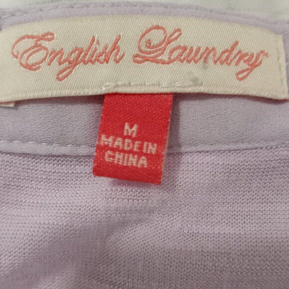 ENGLISH LAUNDRY LOOSE FIT LILAC | PINK TOP WOMEN SIZE M - Picture 3 of 9